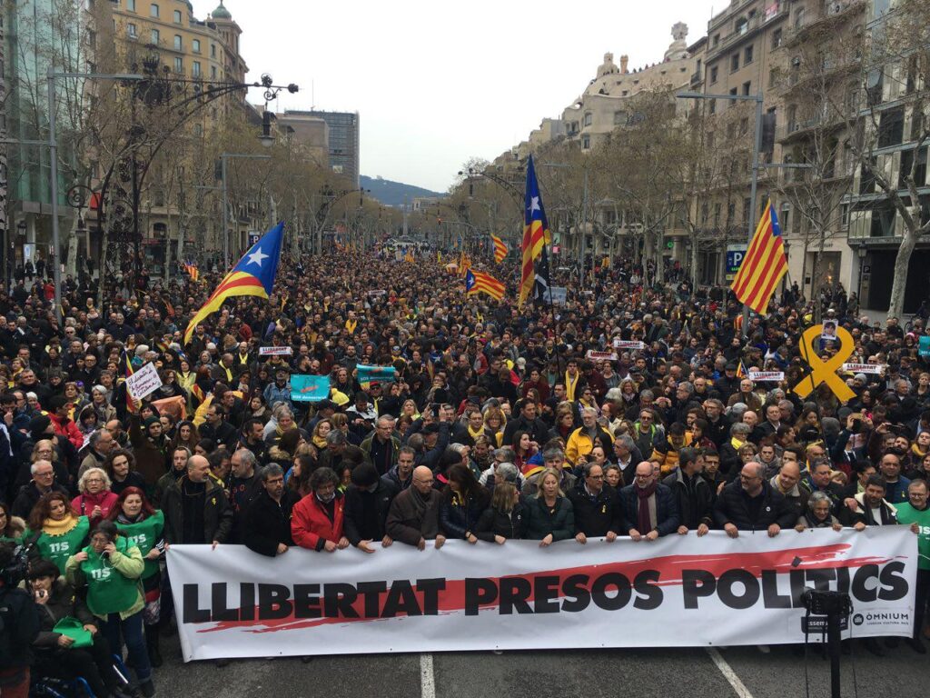 Una manifestación denunciará “la represión y la vulneración de derechos fundamentales” a seis meses del encarcelamiento de los ‘Jordis’