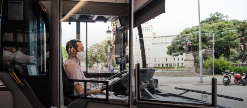 Sensación de seguridad dudosa entre los conductores de autobús en Barcelona