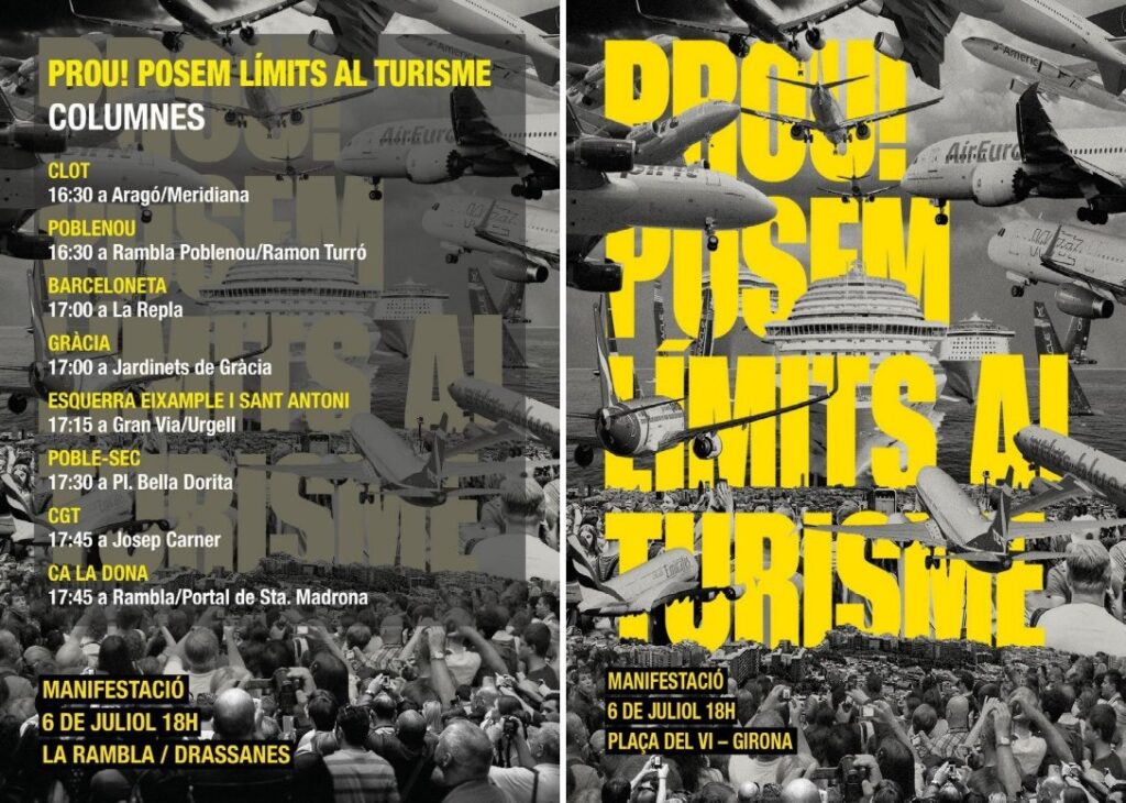 Reduzcamos vuelos y cruceros, el 6 de julio pongamos límites al turismo